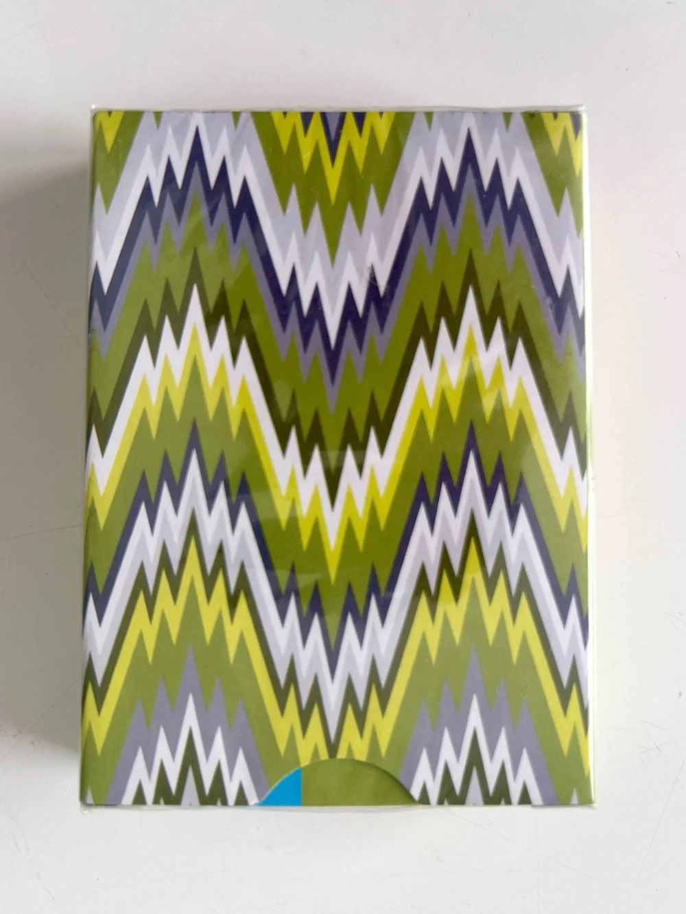 Jonathan Adler Playing Cards Green Chevron New Deck Sealed Designer Modern Art